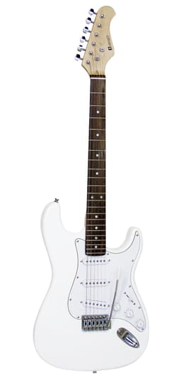 DiMavery ST-203 El-Guitar, Hvid