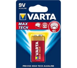 Varta Longlife Max Power 9V batteri (1-pakk)