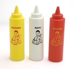 Condiment Bottle Set / 14oz - Ketchup, Mayo, Mustard - 14 oz