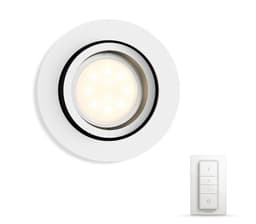 Philips Hue WA Milliskin Rund Downlight 5,5W Hvit m/dimmer