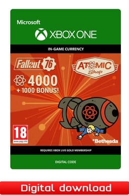 Fallout 76 4000 +1000 Bonus Atoms - XOne