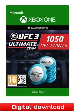 UFC 3 ULTIMATE TEAM 1050 UFC POINTS - XOne