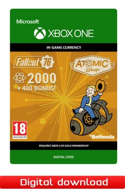 Fallout 76 2000 +400 Bonus Atoms - XOne