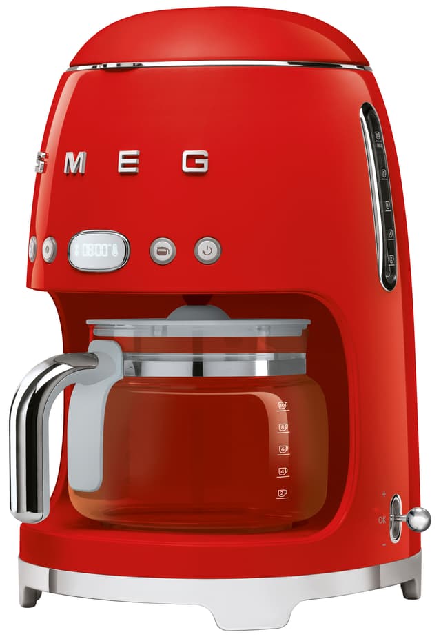 Smeg 50's Style kaffebryggare DCF02RDEU (röd) - Elgiganten