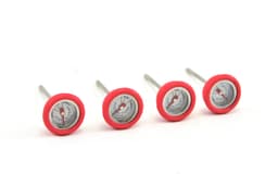 Reusable Steak Button/ Set 4 w/Silicone Ring