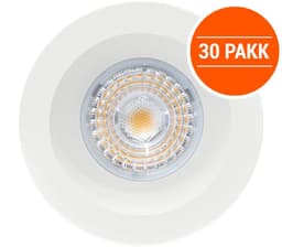 Alfa Soft LED Downlight 10W Matt Hvit IP44 30PK