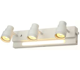 Pluto trippel dimbar GU10 og LED nattlys Matt Hvit