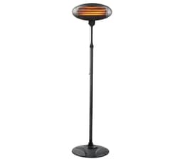 Terrassevarmer med Gulvstativ Quarts 2000W