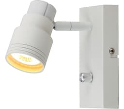 Pluto Veggspot GU10 m/Dim Matt Hvit