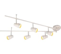 Pluto 6-Spot Skinne GU10 Matt Hvit