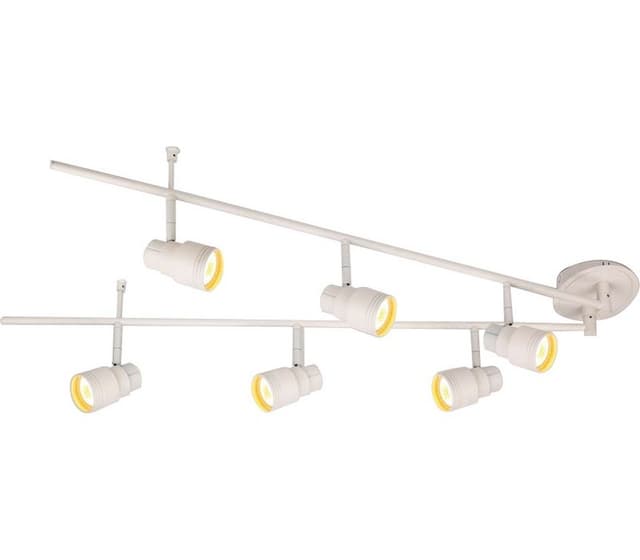 Pluto 6-Spot Skinne GU10 Matt Hvit