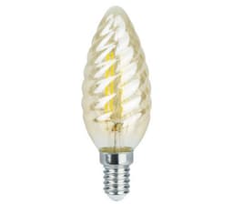 LED Krystall Mignon Amber Dim 4W E14