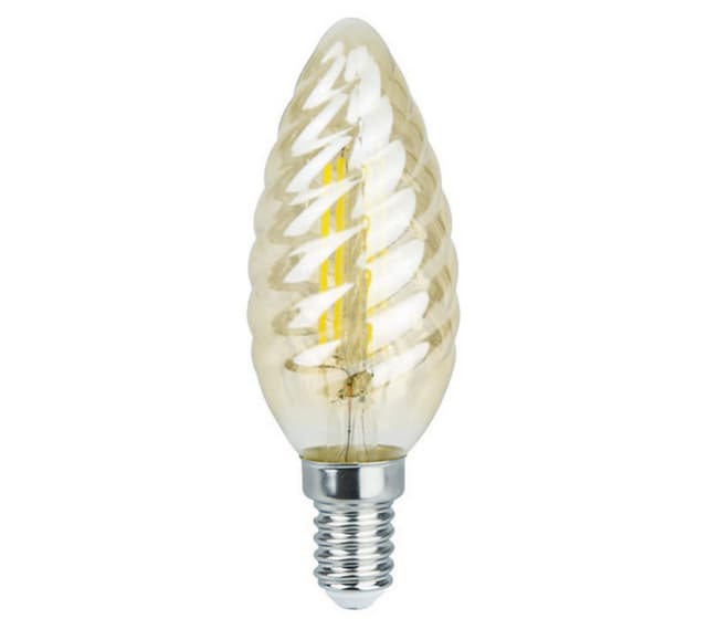 LED Krystall Mignon Amber Dim 4W E14