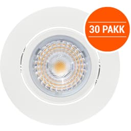 Alfa LED Outdoor 10W Matt Hvit IP44 30PK