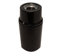 Lampeholder Mignon E14 slett SORT