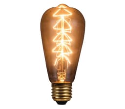 Forsterket Design pære con 60W Gyllen E27 ST64