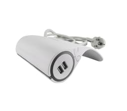 USB Lader og Skjøtekontakt 3m kabel