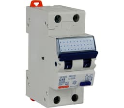 Jordfeilautomat Gewiss 215C 15A 2-pol 2 mod C-karakteristikk