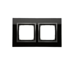 Simon 2-Hulls glass ramme Frozen Lava