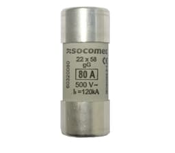 Sikring 80A gG 500V 22x58mm