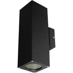 Utelampe Veggspot Atrix Dobbel Svart 2x3W LED GU10 IP44