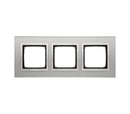 Simon 3-Hulls glass ramme Silver Fog