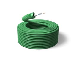 Ferdigtrukket K-rør 16/RG6T LSZH koaxialkabel  Rull 100m