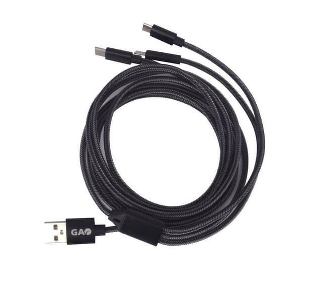 USB ladekabel 3i1 lightning+micro+ type C 2m