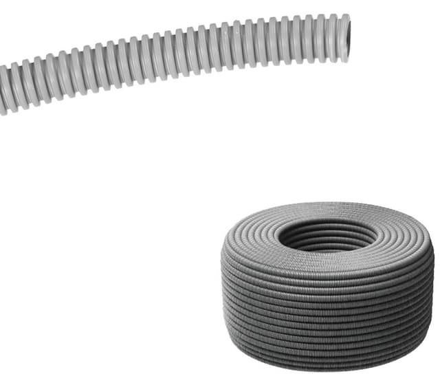 K-rør 16mm (10m) Korrugert plastrør Grå PVC PM-Flex - Elkjøp