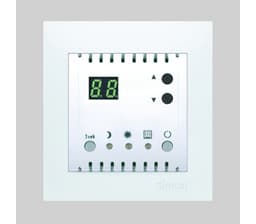 Simon Multi termostat 2 pol 10A Hvit (max 2300w)