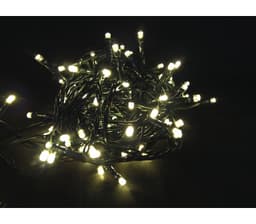 Juleslynge 40 LED varmhvit svart kabel IP44