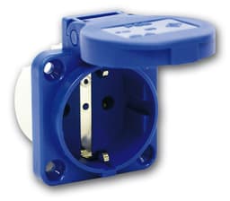 Stikkontakt Enkel Innfelt IP54 Industri