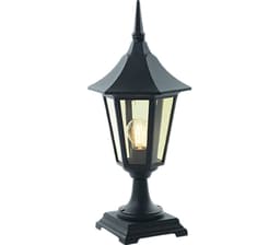 Bergen Portstolpe Sort 1x60W E27 H:550mm B:250mm