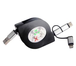 Ladekabel USB 1 meter Sort