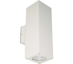 Utelampe Veggspot Atrix Dobbel Sølvgrå 2x3W LED GU10 IP44