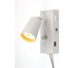 KONY LED USB Vegg Matt Hvit