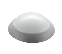 Takarmatur ECOLED Alu 12W sølv IP21 Kl.II