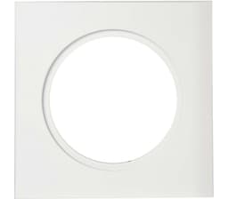 Downlightramme Firkant 1-Hull Matt Hvit
