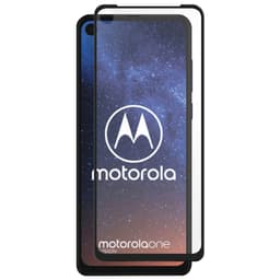 Panzer Full-Fit Motorola One Vision/One Action skærmbeskytter (sort)