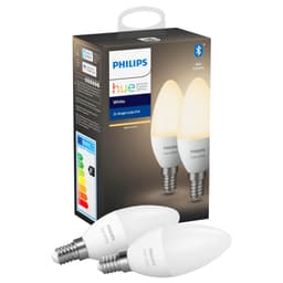 Philips Hue White pære (6W B39 E14) - 2-pak