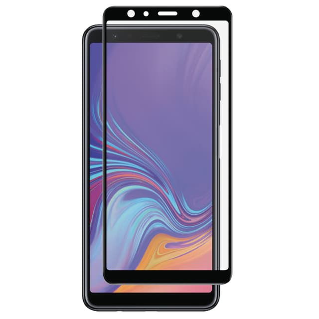 Panzer Full-Fit Samsung Galaxy A7 2018 skjermbeskytter (sort)