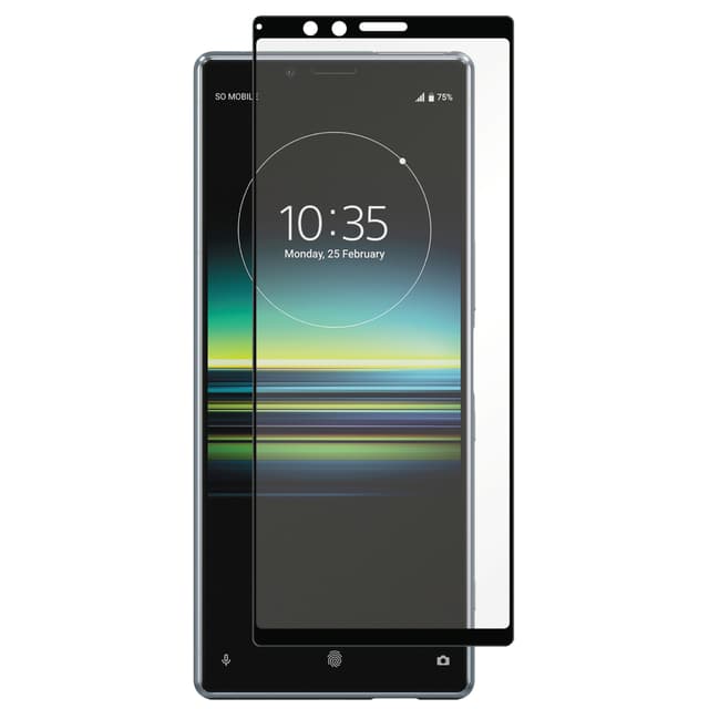 Panzer Full-Fit Sony Xperia 1 skjermbeskytter (sort)
