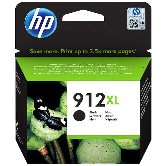 HP 912 XL högkapacitets bläckpatron (svart)
