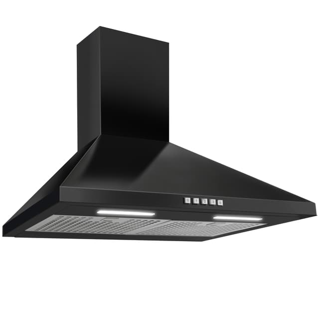 Ecotronic Vägghängd Köksfläkt EPH609B (svart 60cm)
