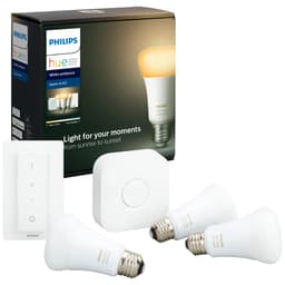 Philips Hue White Ambiance trådløst startersæt (3x 8,5W A60)