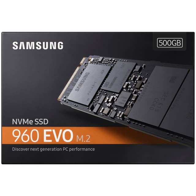 内蔵型SSD Samsung SSD 960 EVO & SSD 980 500GB Samsung 960 EVO intern M.2 SSD-enhed (500 GB) | Elgiganten