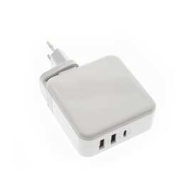 RAVPower 3-port 65W USB-C PD ja 2 x USB-A Seinälaturi, Valkoinen