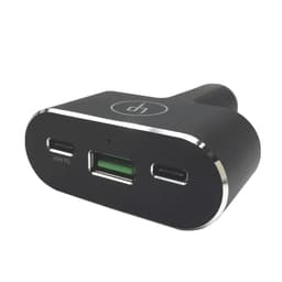 LIFEPowr 96W USB-C PD & QC 3.0 USB-A car charger, Svart
