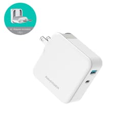 RAVPower 2-port 45W USB-C PD ja QC 3.0 USB-A Seinälaturi, Valkoinen