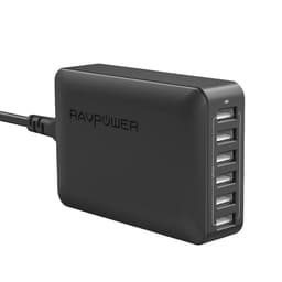 RAVPower 6-port USB Hub laddare, 60W & 12A, Svart